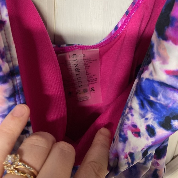 CYN & LUCA Tie Dye One Piece Swim Suit, New Large - Picture 6 of 9